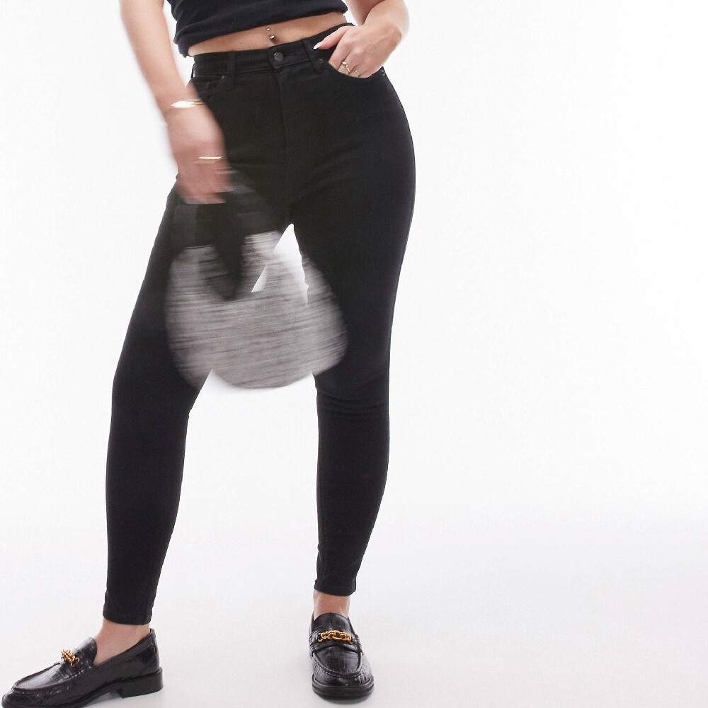 Джинсы Topshop Hourglass Jamie, черный 
Джинсы Topshop Hourglass Jamie, черный