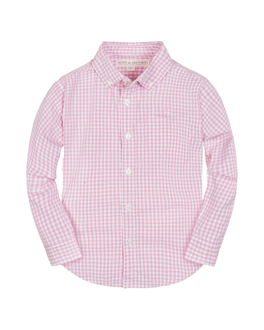 Hope & Henry Рубашка из стрейч-поплина, розовый
Hope & Henry Рубашка из стрейч-поплина, розовый