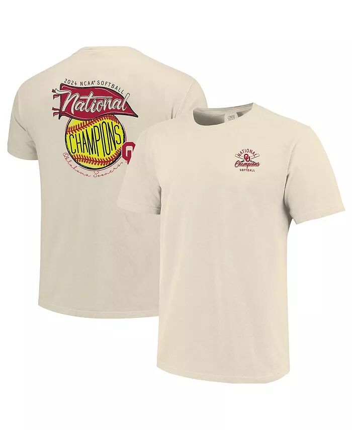 Футболка мужская и женская Natural Oklahoma Sooners 2024 NCAA Softball Women's College World Series Pennant Comfort Colors Image One
Футболка мужская и женская Natural Oklahoma Sooners 2024 NCAA Softball Women's College World Series Pennant Comfort Colors Image One