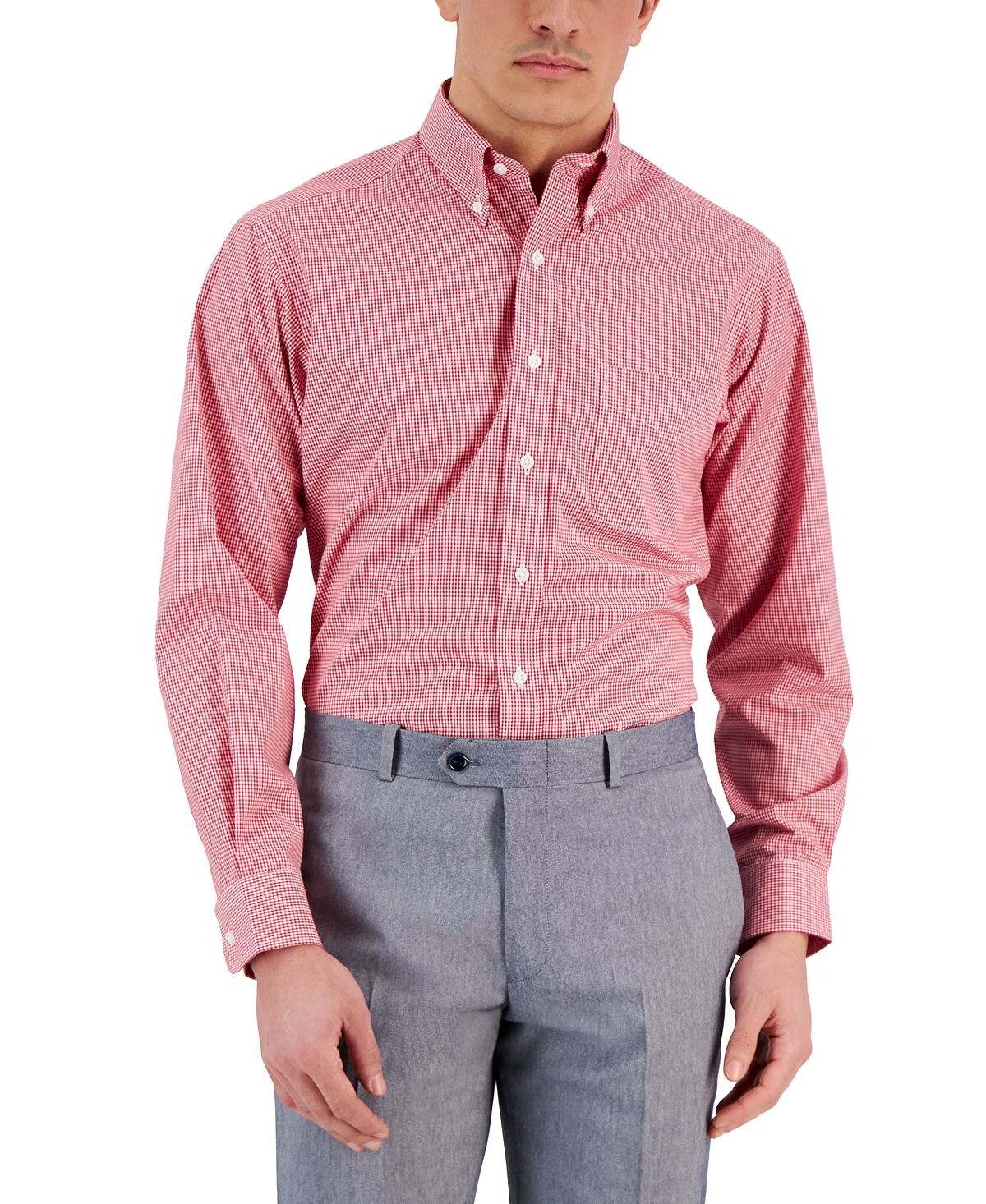 Мужская классическая рубашка стандартного кроя в мелкую клетку Club Room
Мужская классическая рубашка стандартного кроя в мелкую клетку Club Room