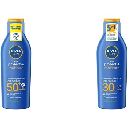 Nivea Sun Lotion Protect & Moisture SPF50+ 200мл
Nivea Sun Lotion Protect & Moisture SPF50+ 200мл