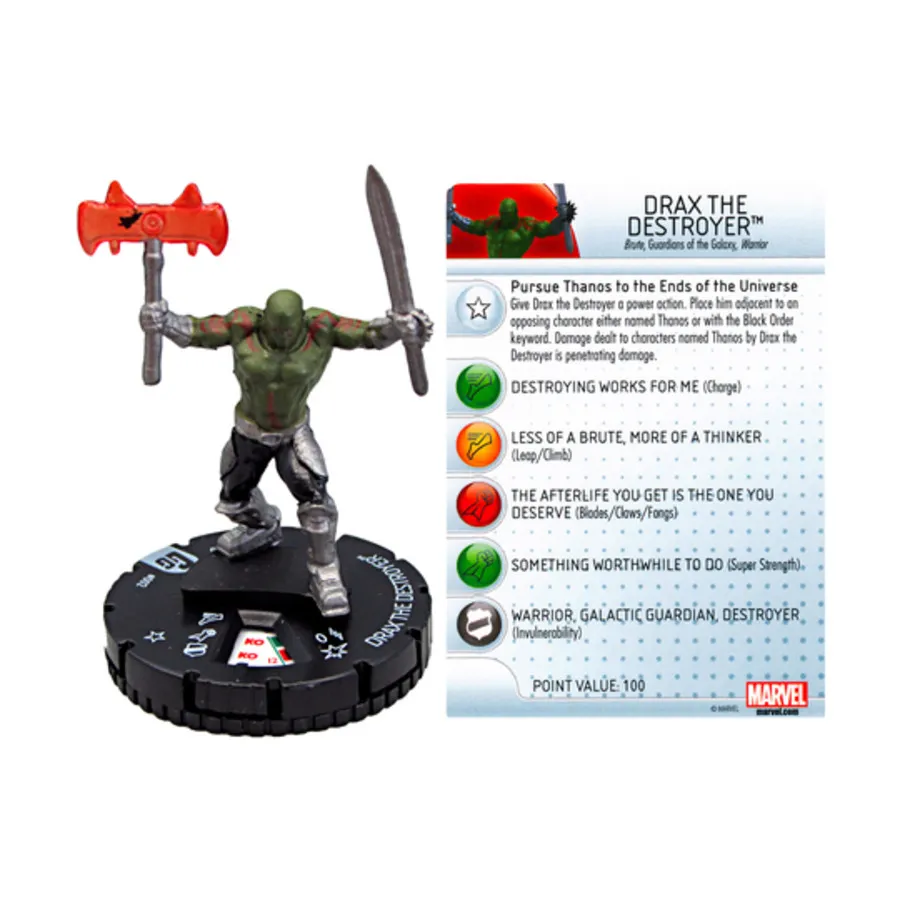 Дракс Разрушитель № 002 (С), Marvel HeroClix - Guardians of the Galaxy - Singles
Дракс Разрушитель № 002 (С), Marvel HeroClix - Guardians of the Galaxy - Singles