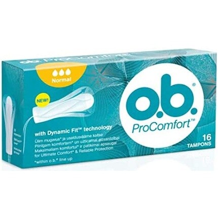 Тампоны ob Normal ProComfort, 16 шт. O.B
Тампоны ob Normal ProComfort, 16 шт. O.B