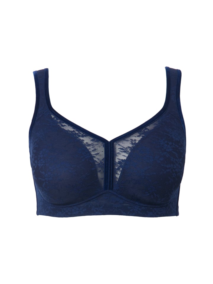 Бюстгальтер на косточках Ulla Popken, темно-синий
Бюстгальтер на косточках Ulla Popken, темно-синий