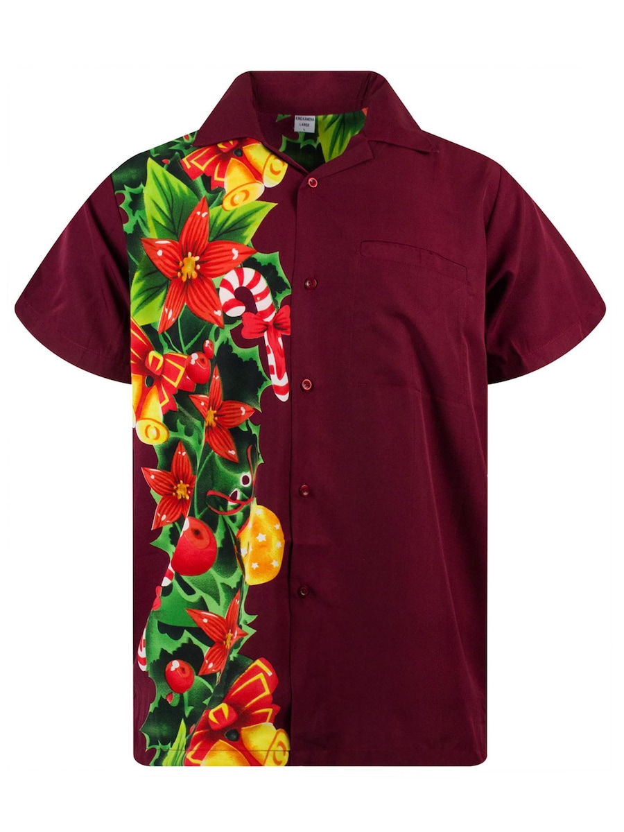 Рубашка на пуговицах классического кроя King Kameha Christmas Wedding, красный
Рубашка на пуговицах классического кроя King Kameha Christmas Wedding, красный