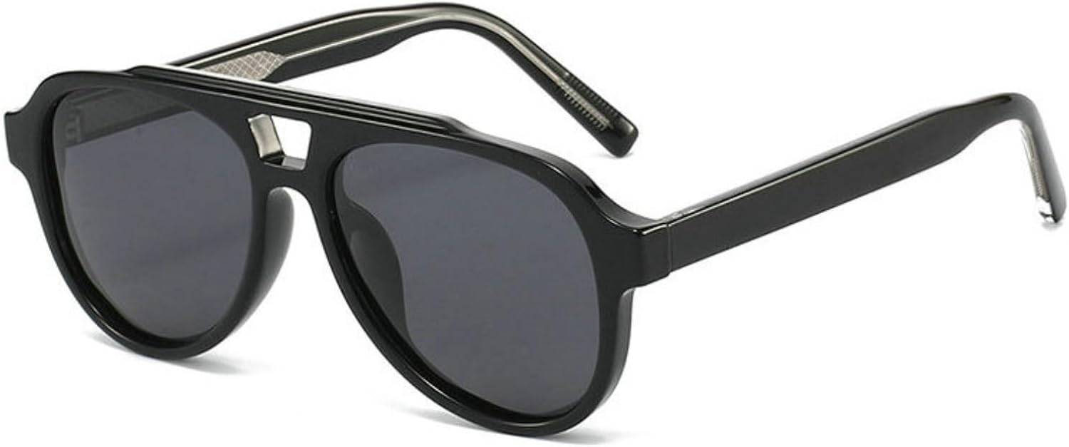 COTIA 2026 Модные поляризованные солнцезащитные очки-пилот для женщин и мужчин, овальная форма, двойная перемычка, ретро-стиль, модные спортивные и пляжные очки, Black
COTIA 2026 Модные поляризованные солнцезащитные очки-пилот для женщин и мужчин, овальная форма, двойная перемычка, ретро-стиль, модные спортивные и пляжные очки, Black