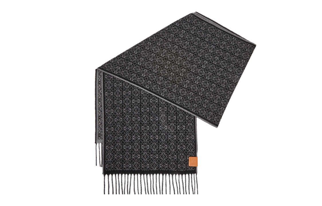 LOEWE Вязаный шарф унисекс черный, Black
LOEWE Вязаный шарф унисекс черный, Black