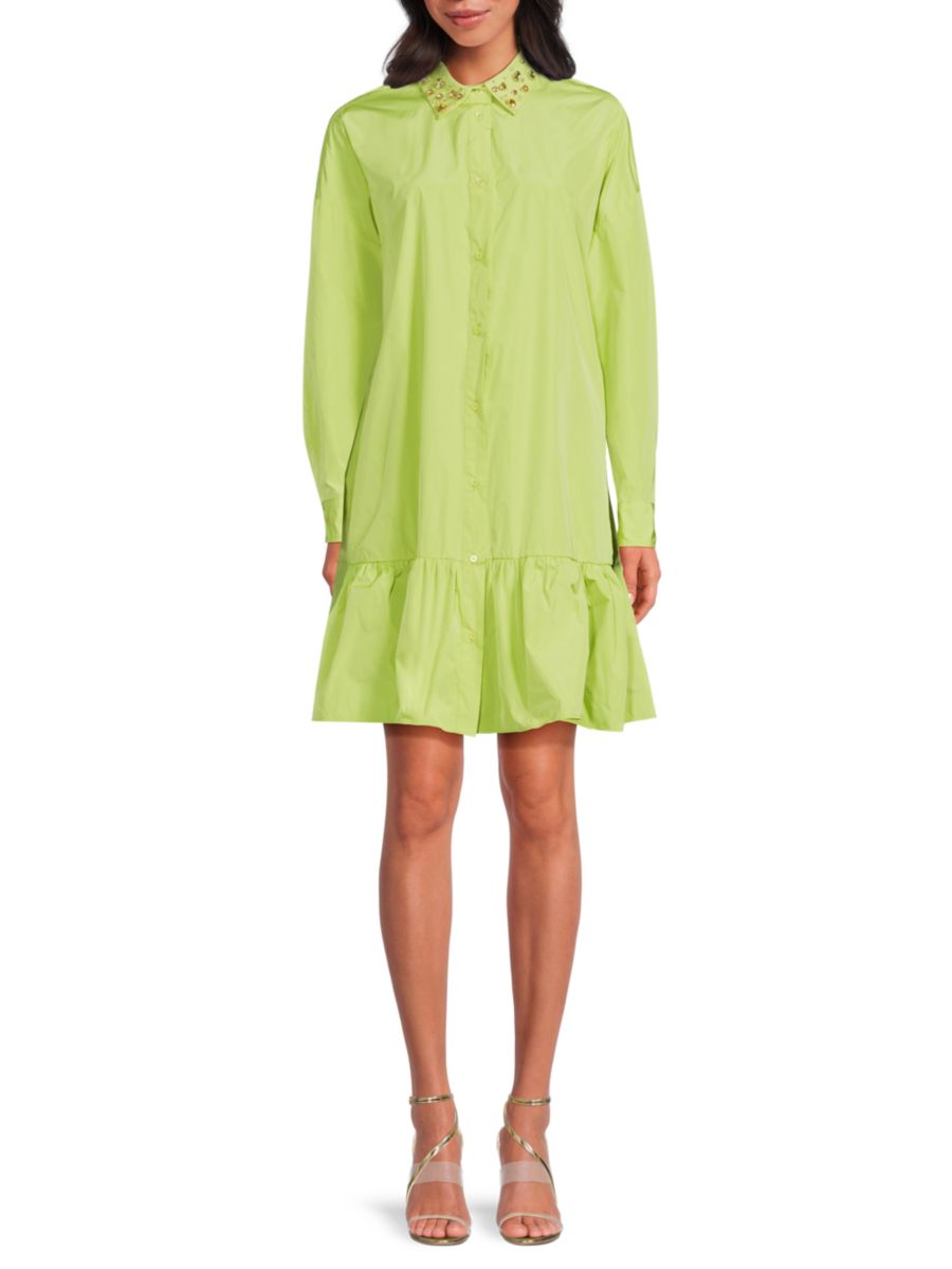 Мини-платье-рубашка с вышитой отделкой REDValentino, цвет Pale Lemon
Мини-платье-рубашка с вышитой отделкой REDValentino, цвет Pale Lemon