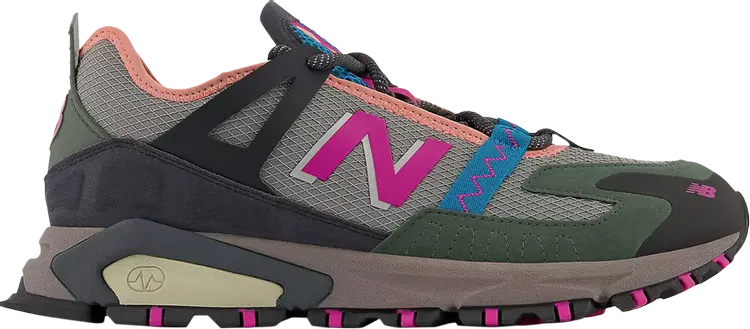 Кроссовки New Balance X-Racer 'Marblehead Exuberant Pink', серый 
Кроссовки New Balance X-Racer 'Marblehead Exuberant Pink', серый