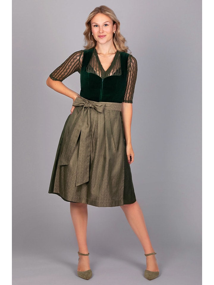 Edelnice Дирндли "Ливия" темно-зеленого цвета
Edelnice Дирндли "Ливия" темно-зеленого цвета