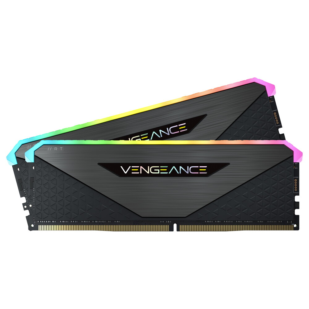 Оперативная память Corsair Vengeance RGB RT, 32 Гб DDR4 (2x16 Гб), 3200 МГц, CL16, CMN32GX4M2Z3200C16, черный
Оперативная память Corsair Vengeance RGB RT, 32 Гб DDR4 (2x16 Гб), 3200 МГц, CL16, CMN32GX4M2Z3200C16, черный