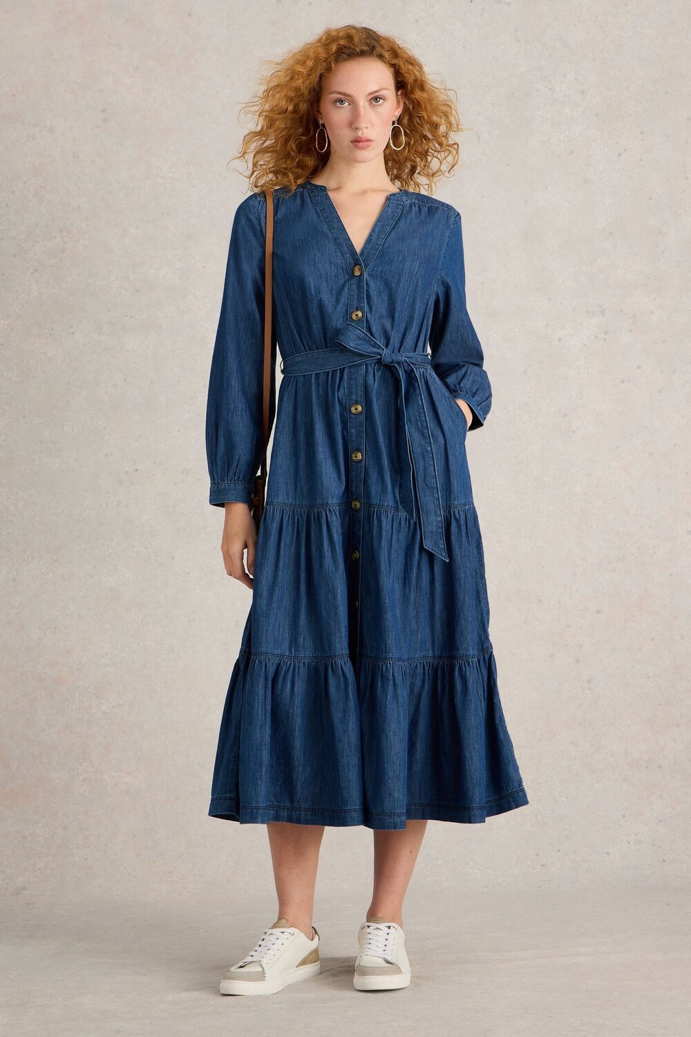 Многоярусное джинсовое платье Mina White Stuff, синий
Многоярусное джинсовое платье Mina White Stuff, синий