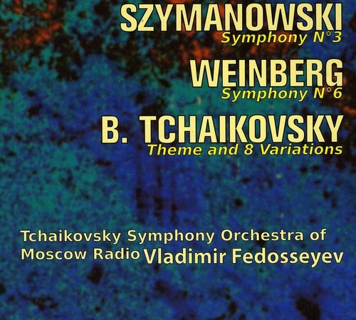 CD диск Szymanowski / Tchaikovsky Sym Orch / Fedoseyev: Sym 3 / Sym 6 / Theme & 8 Variations
CD диск Szymanowski / Tchaikovsky Sym Orch / Fedoseyev: Sym 3 / Sym 6 / Theme & 8 Variations