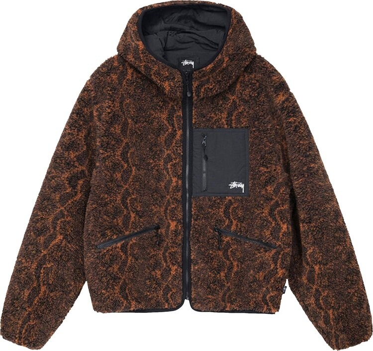 Куртка Stussy Snake Jacquard Sherpa Jacket 'Brown', коричневый
Куртка Stussy Snake Jacquard Sherpa Jacket 'Brown', коричневый