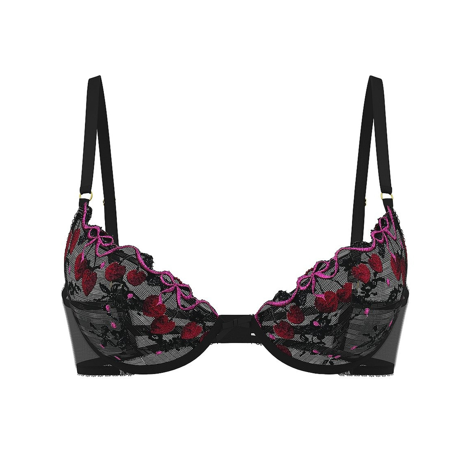 Бюстгальтер Victoria's Secret Cherry Pop Embroidery Unlined Demi, черный/сиреневый
Бюстгальтер Victoria's Secret Cherry Pop Embroidery Unlined Demi, черный/сиреневый