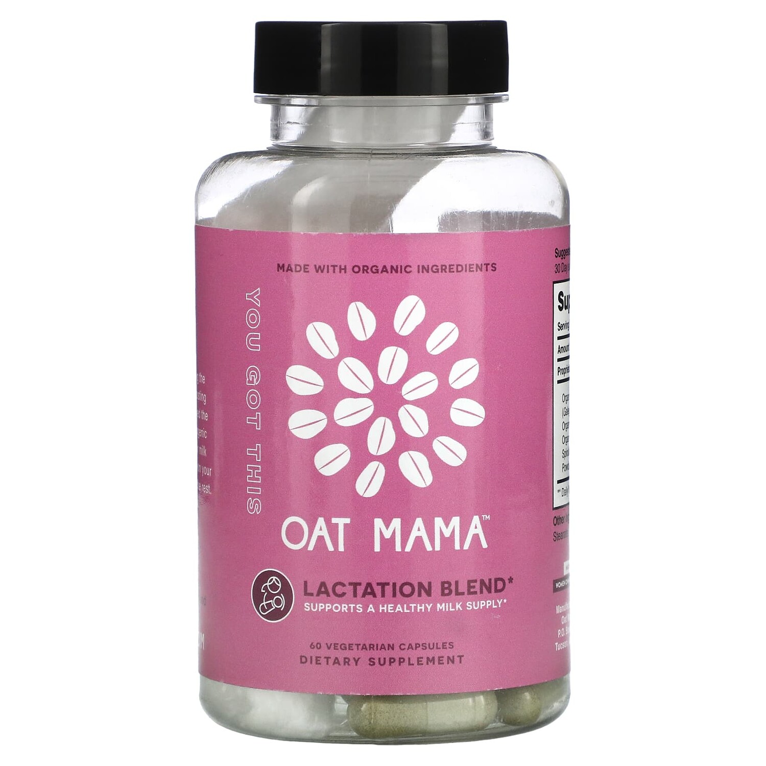 Смесь Oat Mama для кормления грудью, 60 вегетарианских капсул
Смесь Oat Mama для кормления грудью, 60 вегетарианских капсул