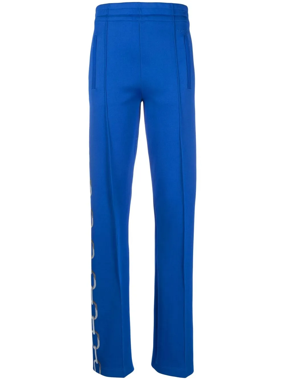 Прямые брюки с принтом BURBERRY, синий 
Прямые брюки с принтом BURBERRY, синий