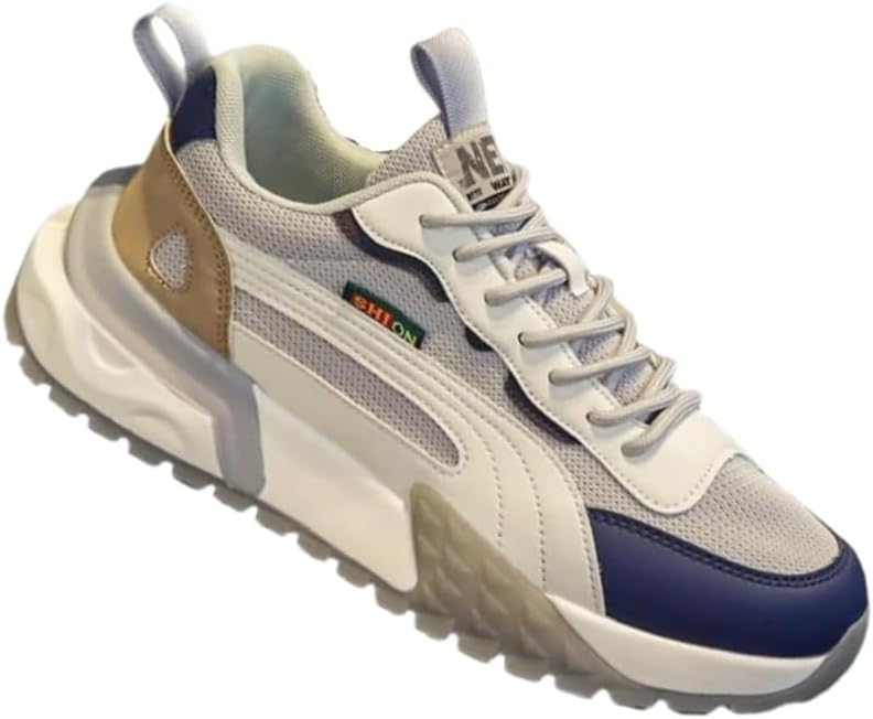 Мужские модные спортивные кроссовки на платформе с сетчатой вставкой и шнуровкой, с закругленным носком, обеспечивающие дополнительную поддержку стопы. Подходят для ходьбы, бега, вождения и тренировок Fmshi, белый
Мужские модные спортивные кроссовки на платформе с сетчатой вставкой и шнуровкой, с закругленным носком, обеспечивающие дополнительную поддержку стопы. Подходят для ходьбы, бега, вождения и тренировок Fmshi, белый