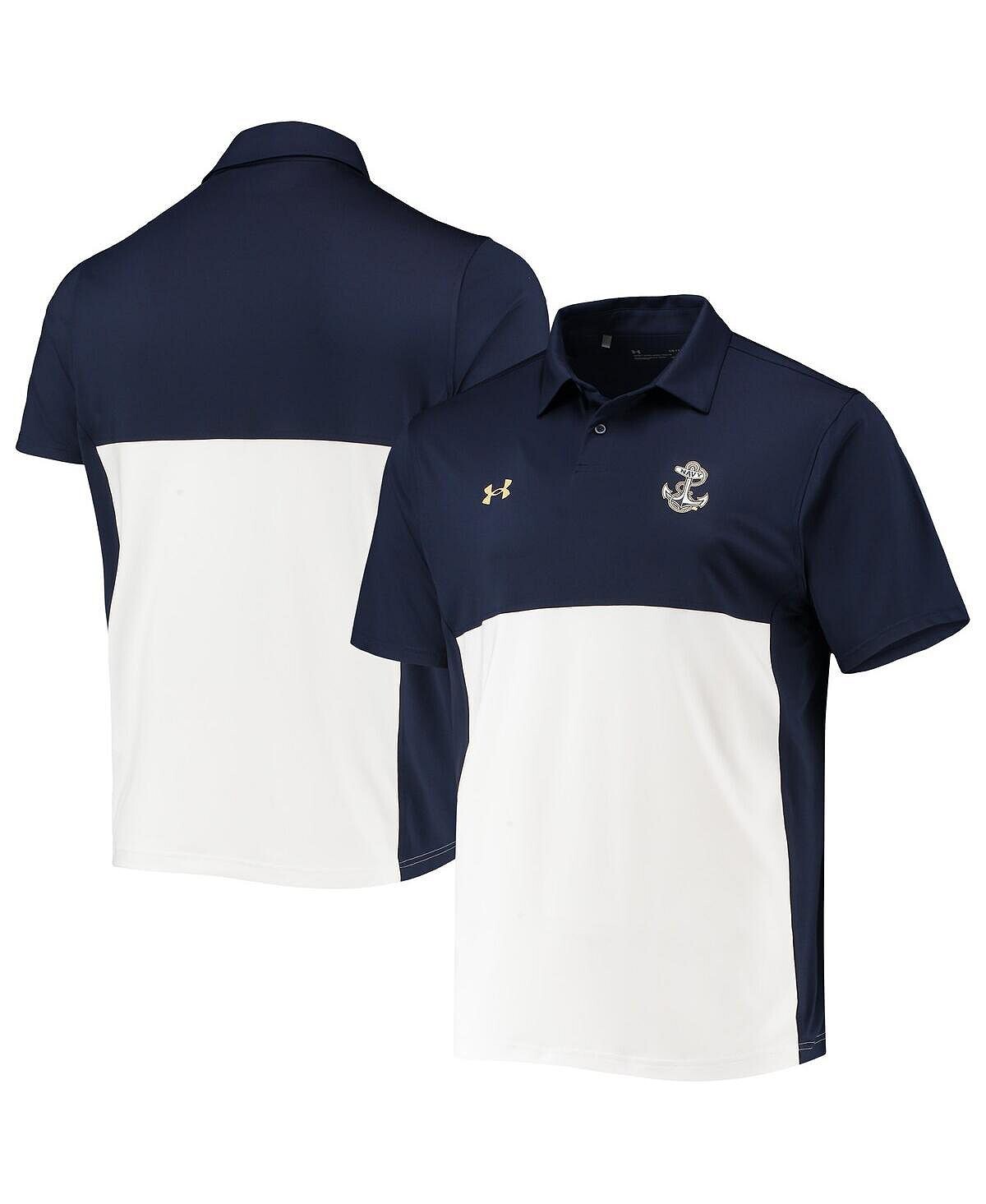 Мужская темно-синяя, белая темно-синяя рубашка поло midshipmen 2022 blocked coaches performance Under Armour, мульти
Мужская темно-синяя, белая темно-синяя рубашка поло midshipmen 2022 blocked coaches performance Under Armour, мульти