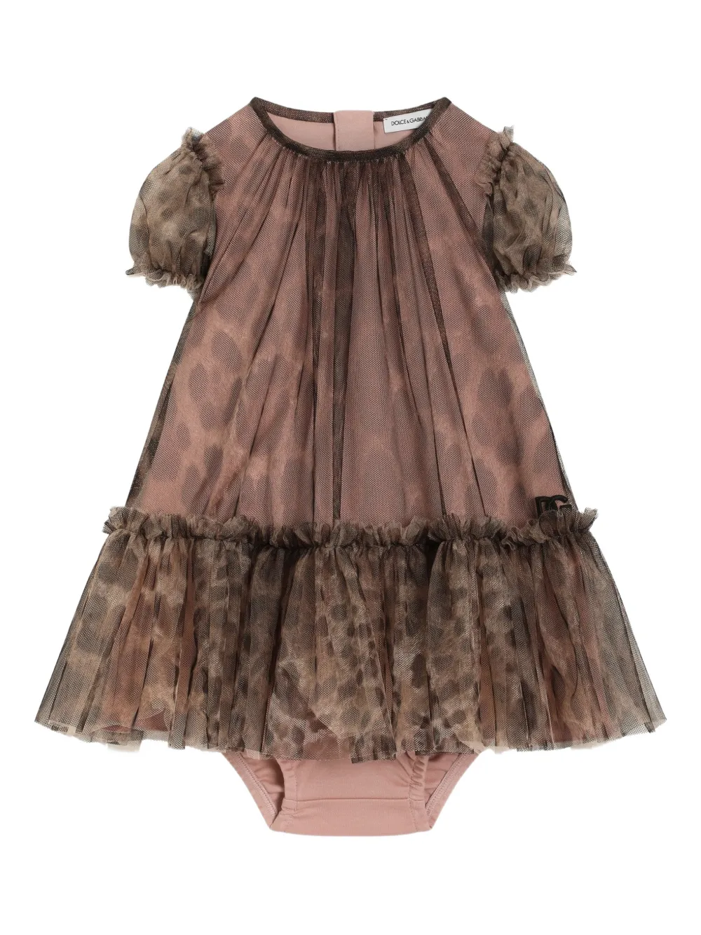 Платье с оборками Dolce & Gabbana Kids, нейтральный
Платье с оборками Dolce & Gabbana Kids, нейтральный