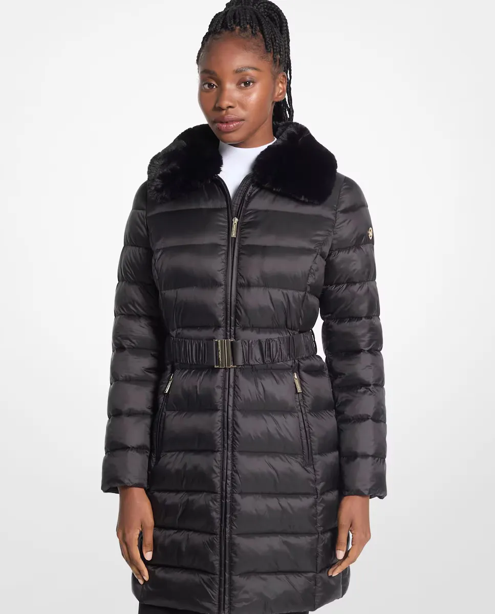 Женская утепленная куртка с меховым воротником Michael Michael Kors, черный
Женская утепленная куртка с меховым воротником Michael Michael Kors, черный