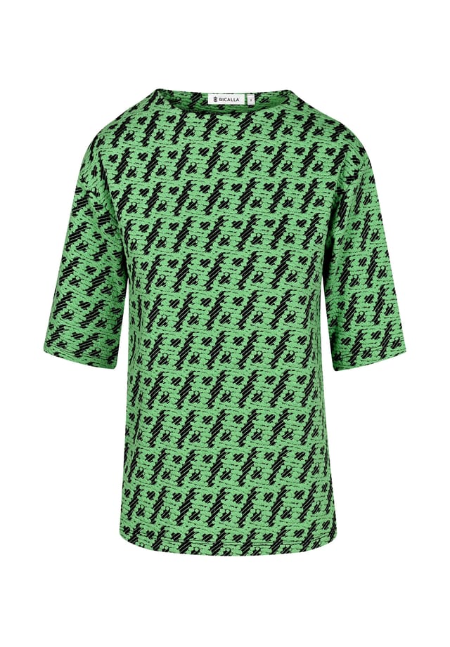 Рубашка с жаккардовым узором зеленого/черного цвета Bicalla, мультиколор
Рубашка с жаккардовым узором зеленого/черного цвета Bicalla, мультиколор