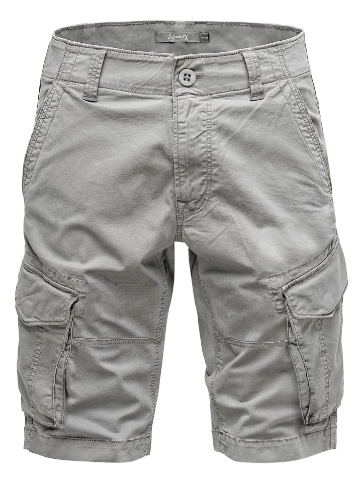 Тканевые шорты REPUBLIX, светло-серый 
Тканевые шорты REPUBLIX, светло-серый