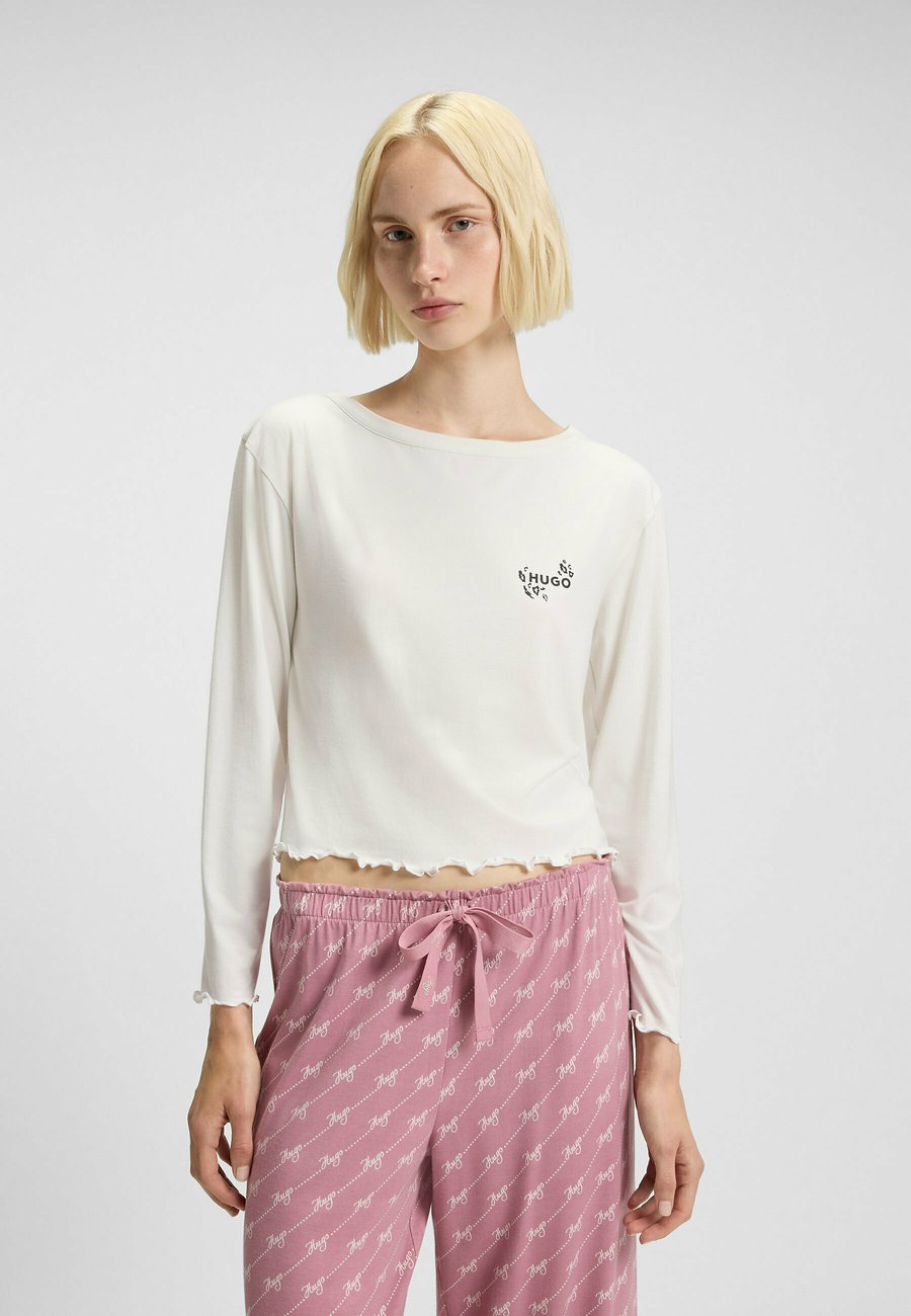 Пижамный топ HUGO Pyjama top, Natural Three/White
Пижамный топ HUGO Pyjama top, Natural Three/White
