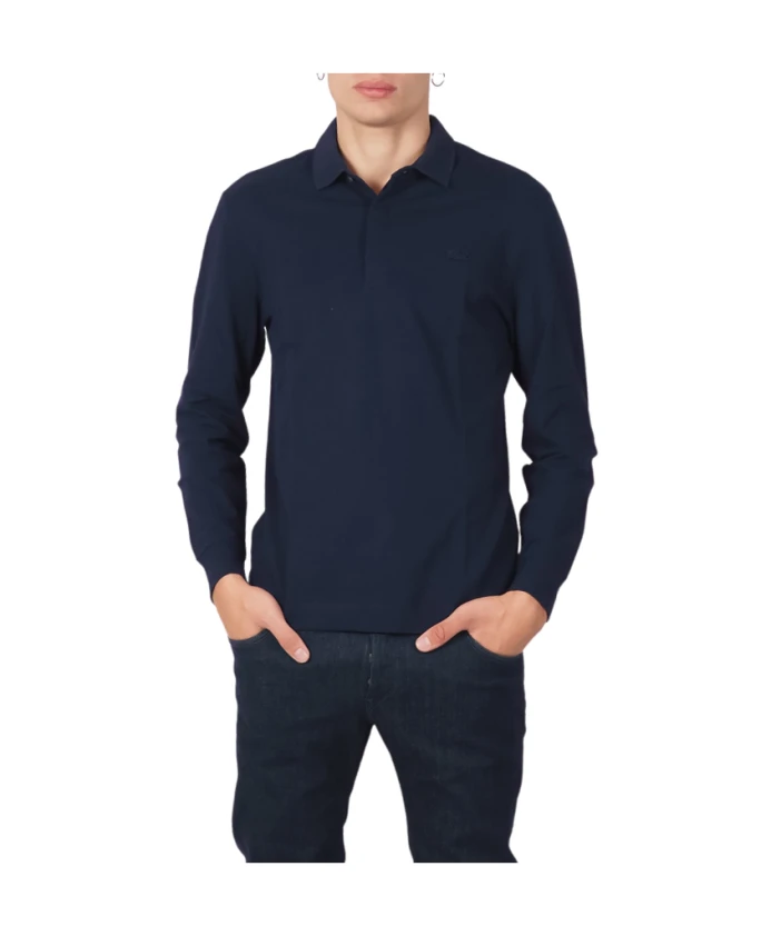 Синяя рубашка-поло с длинными рукавами Lacoste, синий
Синяя рубашка-поло с длинными рукавами Lacoste, синий