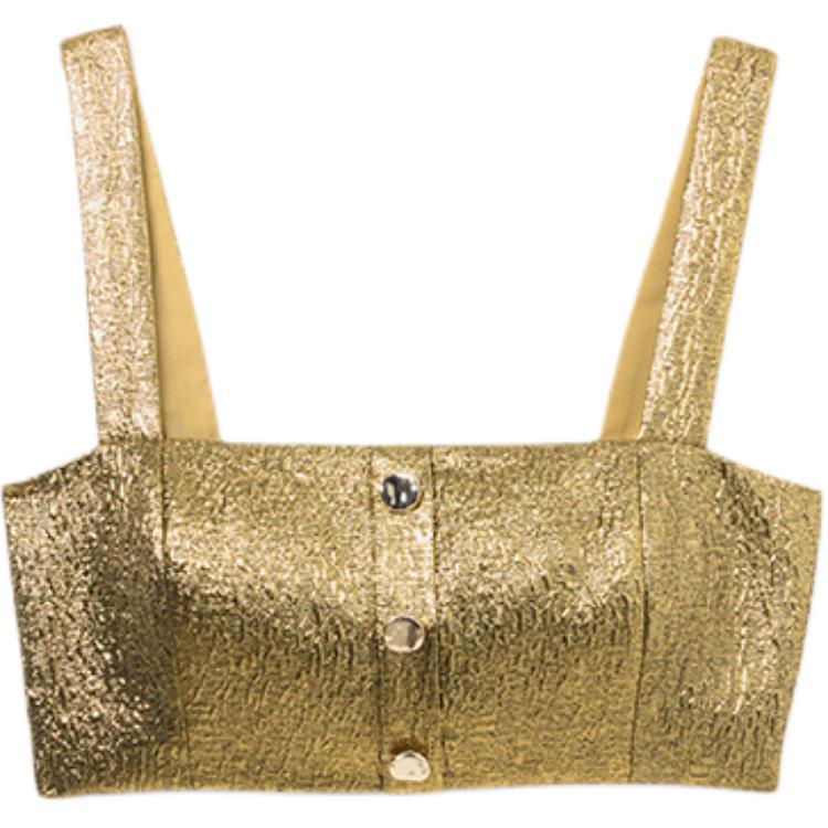 Топ Metallic Jacquard с автопортретом Self-portrait, золото
Топ Metallic Jacquard с автопортретом Self-portrait, золото