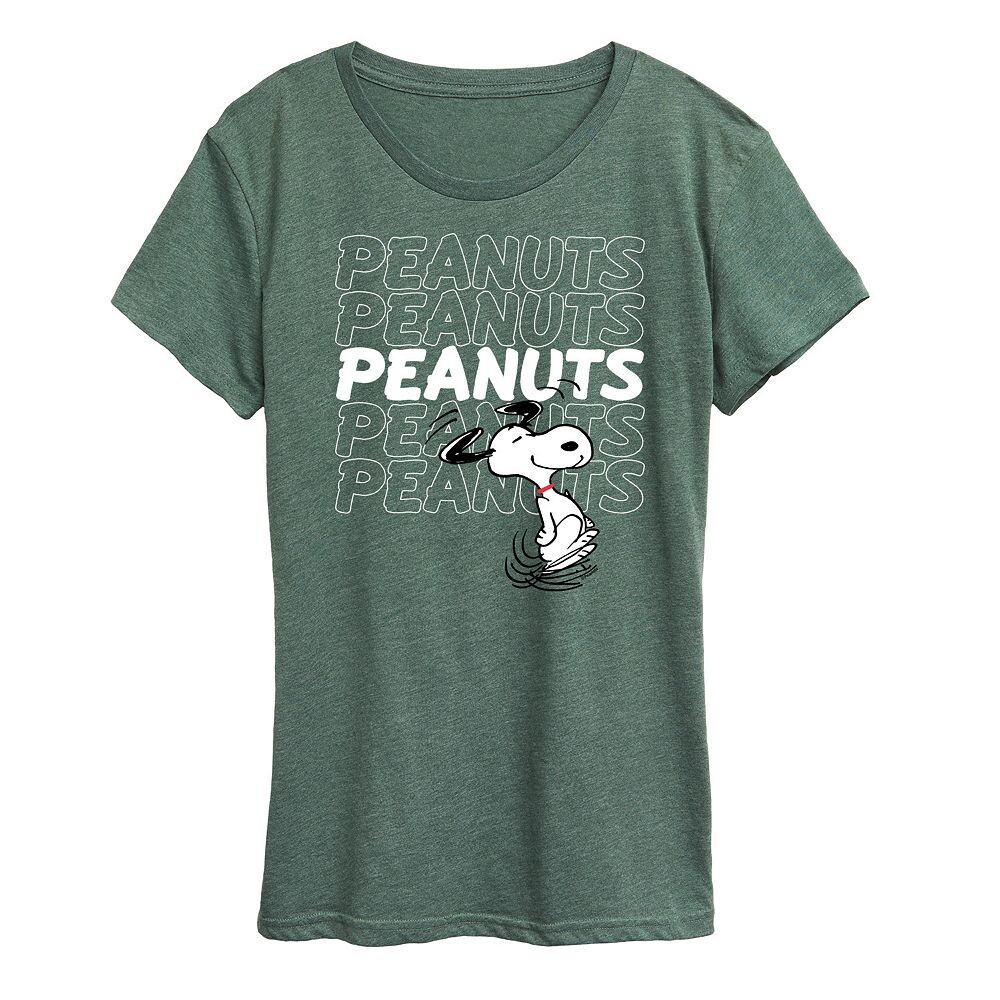 Женская футболка Peanuts Snoopy с повторяющимся рисунком логотипа Licensed Character, цвет Heather Green
Женская футболка Peanuts Snoopy с повторяющимся рисунком логотипа Licensed Character, цвет Heather Green