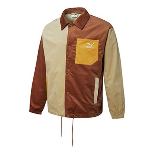 Куртка cord coach jacket corduroy splicing woven logo sports coffee Puma, бежевый
Куртка cord coach jacket corduroy splicing woven logo sports coffee Puma, бежевый