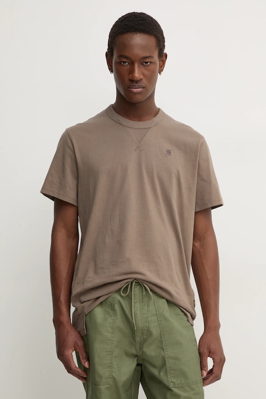 Хлопковая футболка G-Star, коричневый
Хлопковая футболка G-Star, коричневый