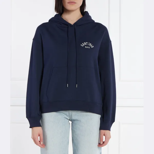 Толстовка свободного кроя с аркой Gant, синий
Толстовка свободного кроя с аркой Gant, синий