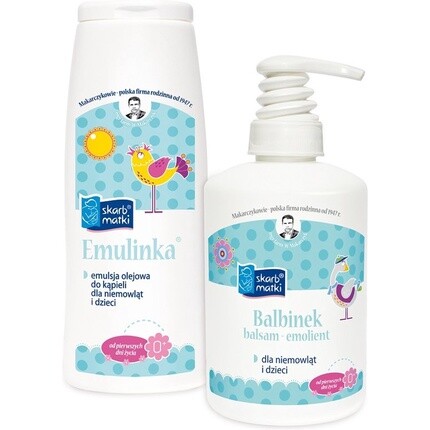 Skarb Matki Сокровище Матери - Набор Набор смягчающих средств для младенцев и детей Балбинек 250мл + Эмулинка 250мл
Skarb Matki Сокровище Матери - Набор Набор смягчающих средств для младенцев и детей Балбинек 250мл + Эмулинка 250мл