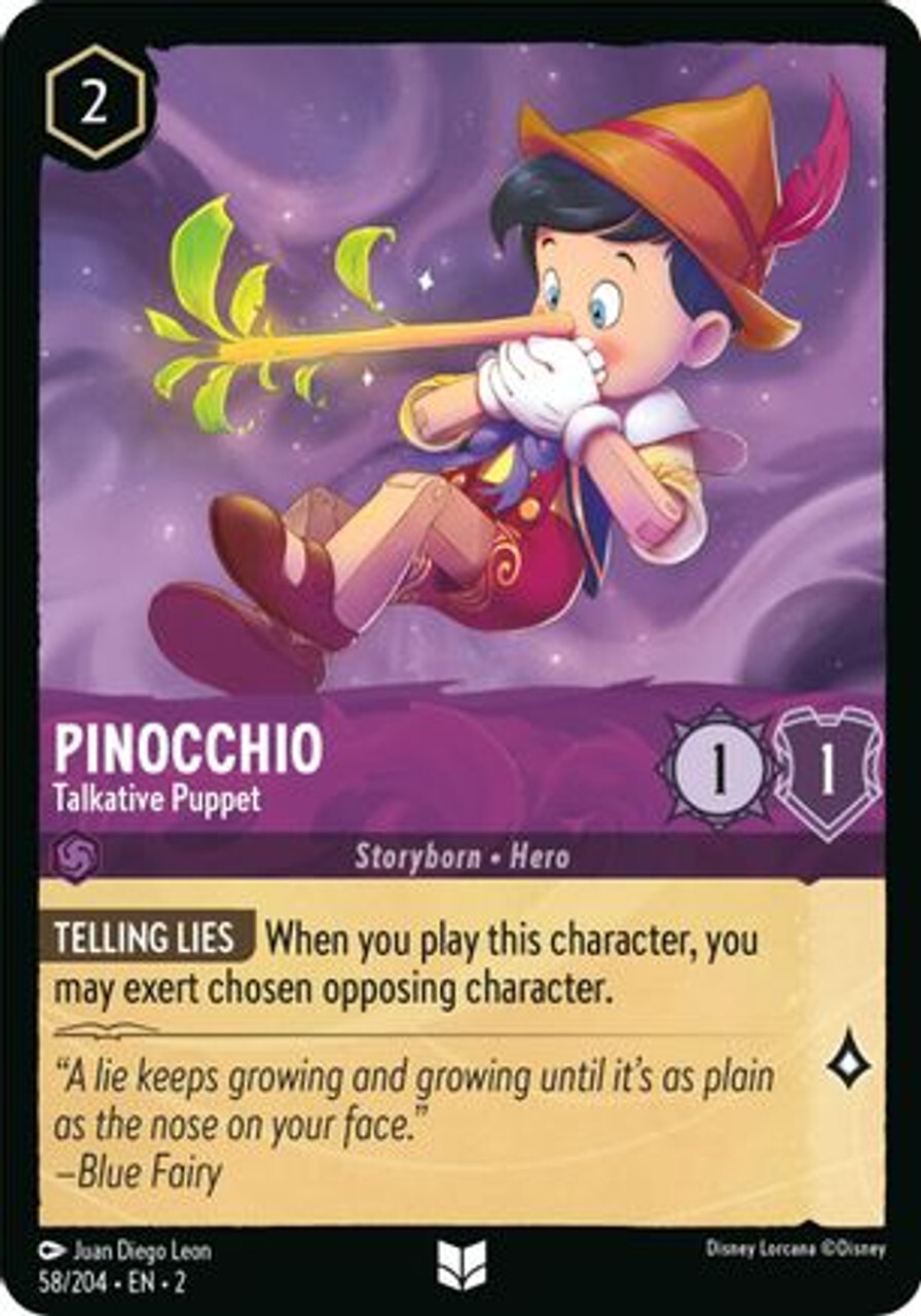 Карточная игра Pinocchio - Talkative Puppet (58/204) - Rise of the Floodborn
Карточная игра Pinocchio - Talkative Puppet (58/204) - Rise of the Floodborn