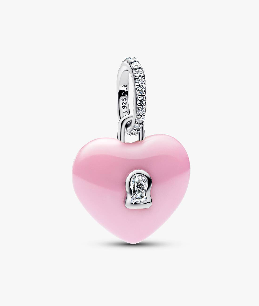 Шарм Pandora Ceramic Heart Padlock Dangle, розовый/серебро
Шарм Pandora Ceramic Heart Padlock Dangle, розовый/серебро