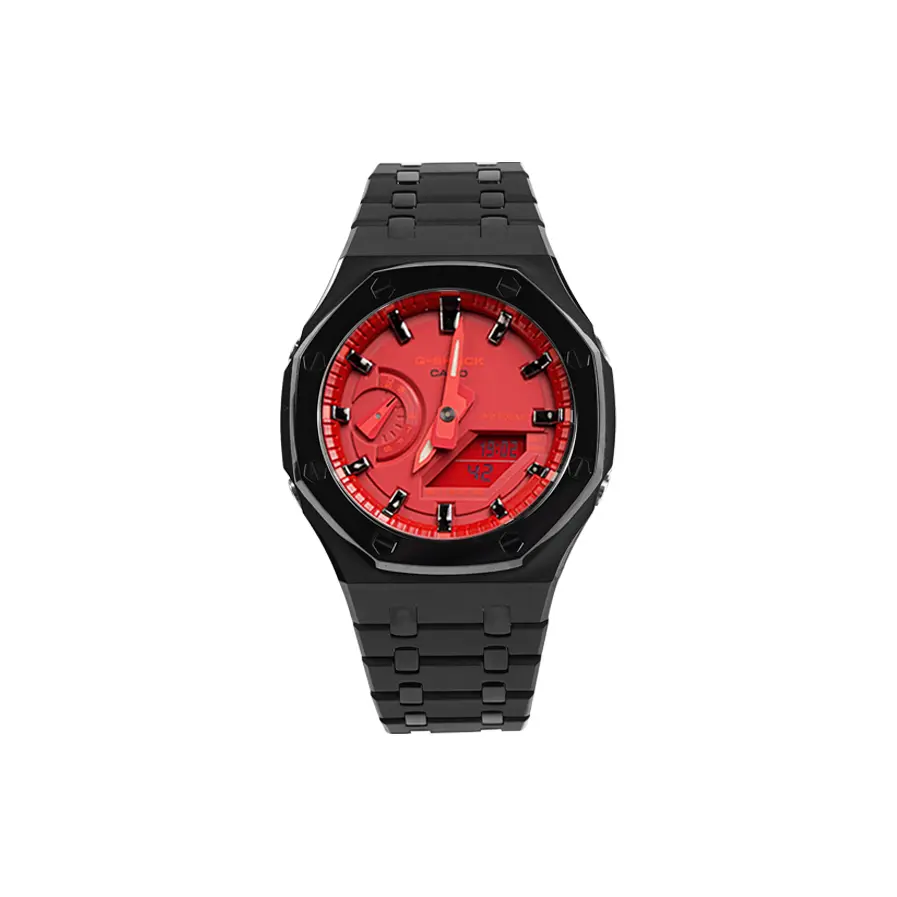 CASIO Часы Unisex Liquid Crystal/Analog Dual Display Series 48.5mm Red Watch, Red & Frosted Black
CASIO Часы Unisex Liquid Crystal/Analog Dual Display Series 48.5mm Red Watch, Red & Frosted Black