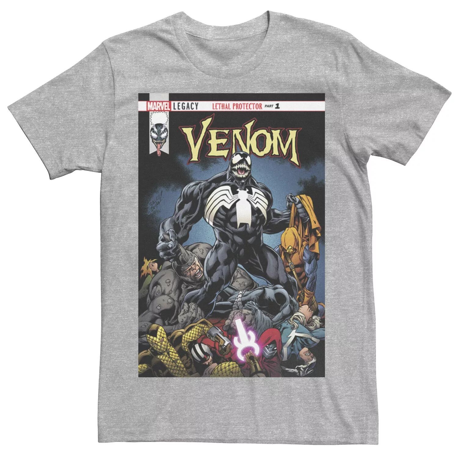 Мужская футболка Venom Lethal Pileup с обложкой комиксов Marvel
Мужская футболка Venom Lethal Pileup с обложкой комиксов Marvel
