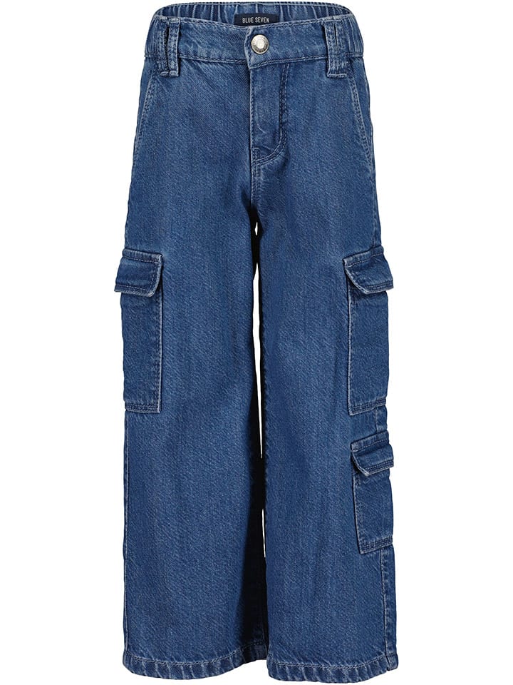 Джинсы карго свободного кроя синего цвета Blue Seven
Джинсы карго свободного кроя синего цвета Blue Seven