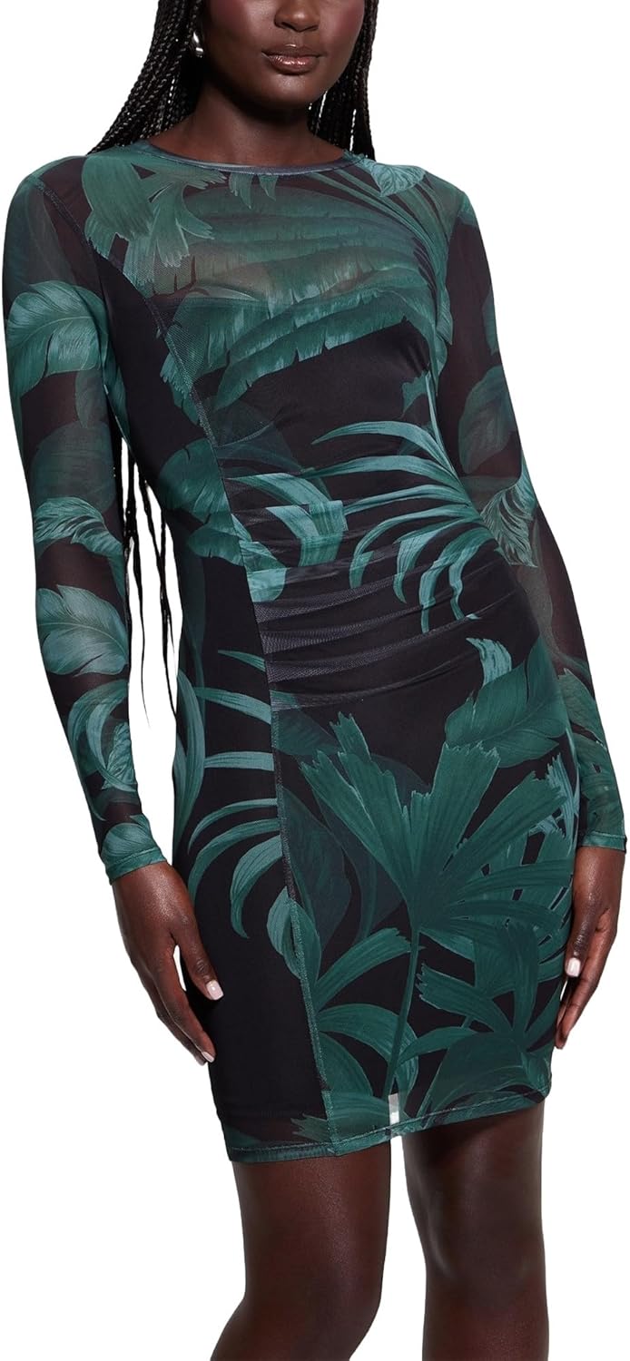 GUESS Женское платье Millie с длинными рукавами, Tropical Eclipse Print Green
GUESS Женское платье Millie с длинными рукавами, Tropical Eclipse Print Green