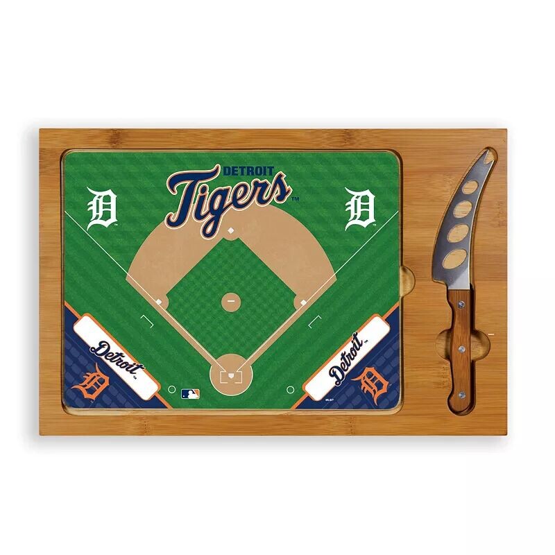 Набор сервировочных досок Picnic Time Detroit Tigers со стеклянной столешницей 
Набор сервировочных досок Picnic Time Detroit Tigers со стеклянной столешницей