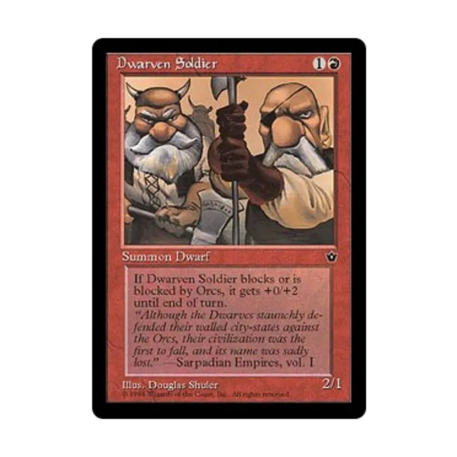 CCG Гномий солдат - Вер. 1 (С3), MTG - Fallen Empires
CCG Гномий солдат - Вер. 1 (С3), MTG - Fallen Empires