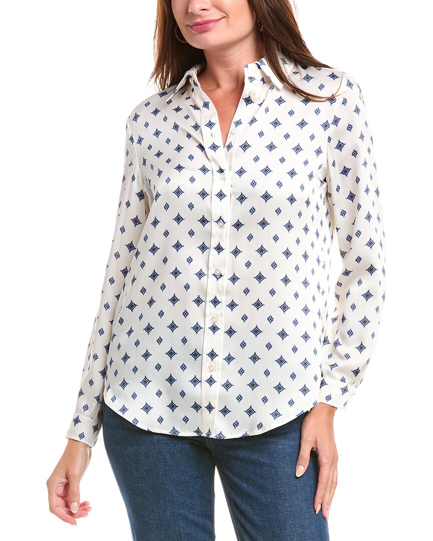 Джонс Нью Йорк Утилити блузка Jones New York, белый 
Джонс Нью Йорк Утилити блузка Jones New York, белый