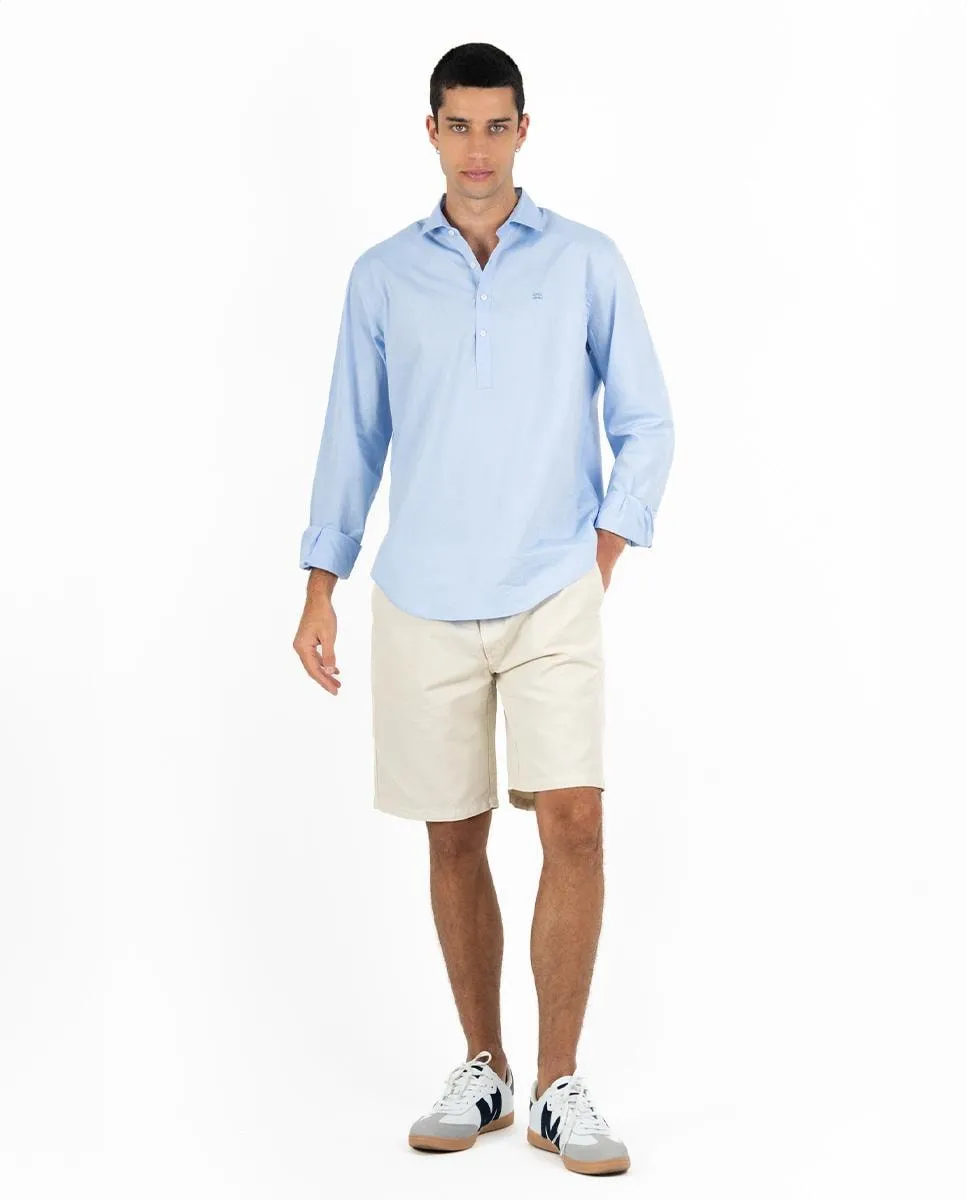 Мужская хлопковая рубашка с длинным рукавом Makarthy, светло-голубой
Мужская хлопковая рубашка с длинным рукавом Makarthy, светло-голубой