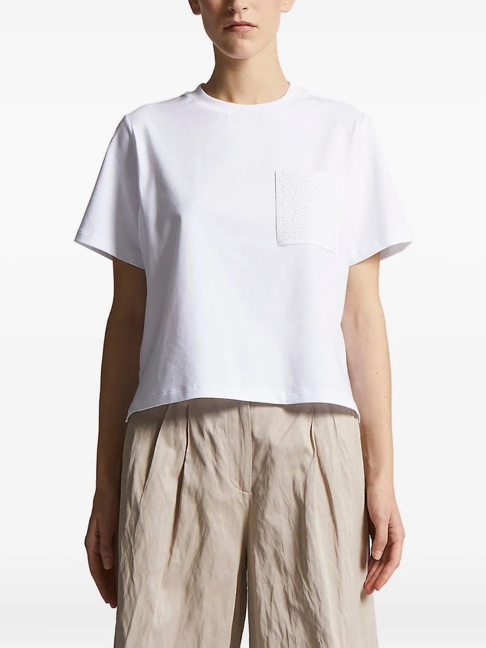 Футболка с декорированным карманом Peserico, белый
Футболка с декорированным карманом Peserico, белый