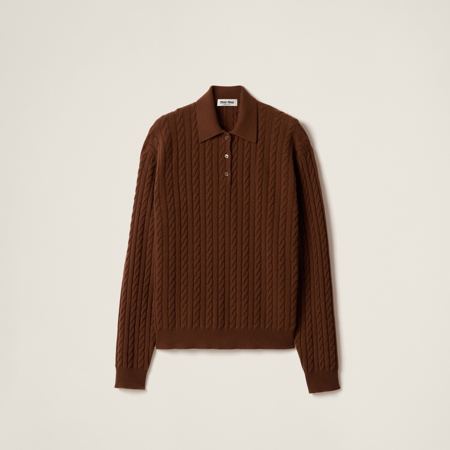 Кашемировое поло MIU MIU, табак
Кашемировое поло MIU MIU, табак