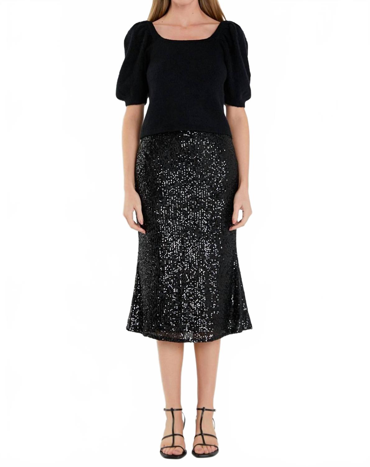 Свитер Sophie Puffy с короткими рукавами черного цвета English Factory, черный
Свитер Sophie Puffy с короткими рукавами черного цвета English Factory, черный