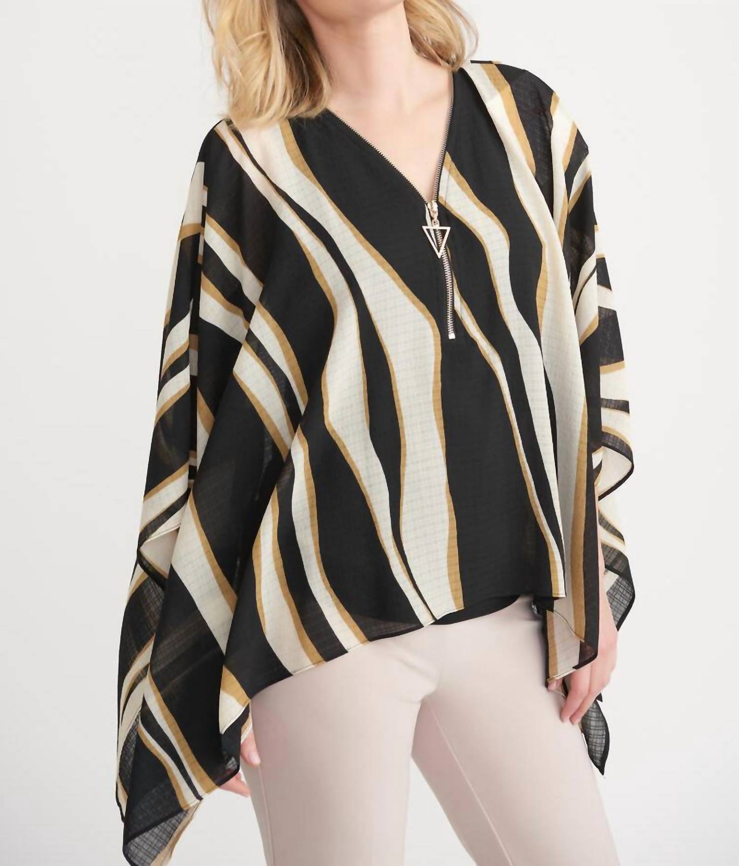 Топ Waves Zipper в черном/бежевом/кремовом цвете Joseph Ribkoff
Топ Waves Zipper в черном/бежевом/кремовом цвете Joseph Ribkoff