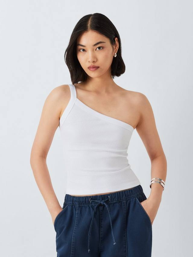 Топ-жилет в рубчик на одно плечо John Lewis , белый
Топ-жилет в рубчик на одно плечо John Lewis , белый